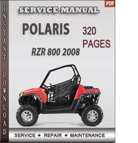 2008 Polaris Rzr Service Repair Manual Download