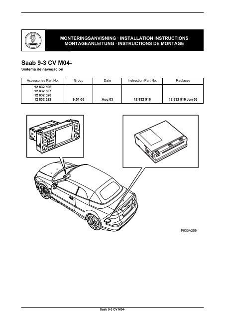 2008 Saab 9 3 Radio Wiring Diagram