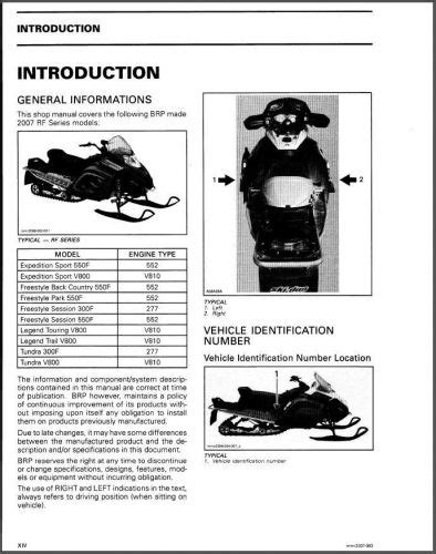 2008 Skidoo Rf Series Snowmobile Service Repair Manual