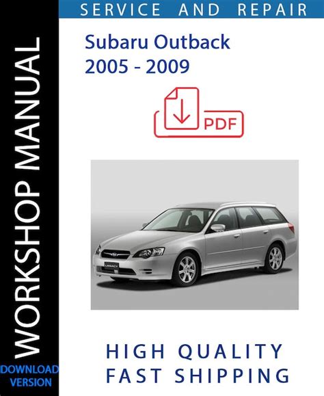 2008 Subaru Legacy Outback Factory Service Manual