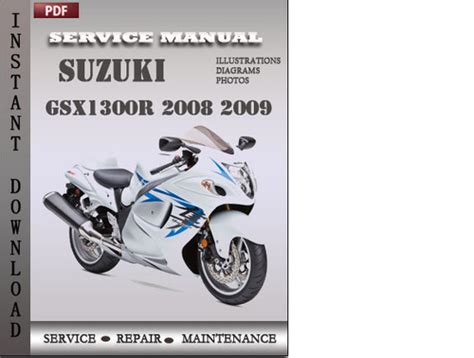 2008 Suzuki Gsx1300r Service Repair Manual Instant Download