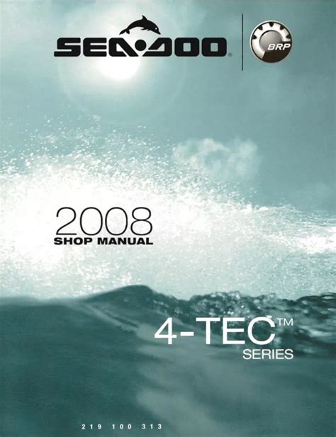 2008 To 2009 Seadoo Pwc Service Manual Download Now