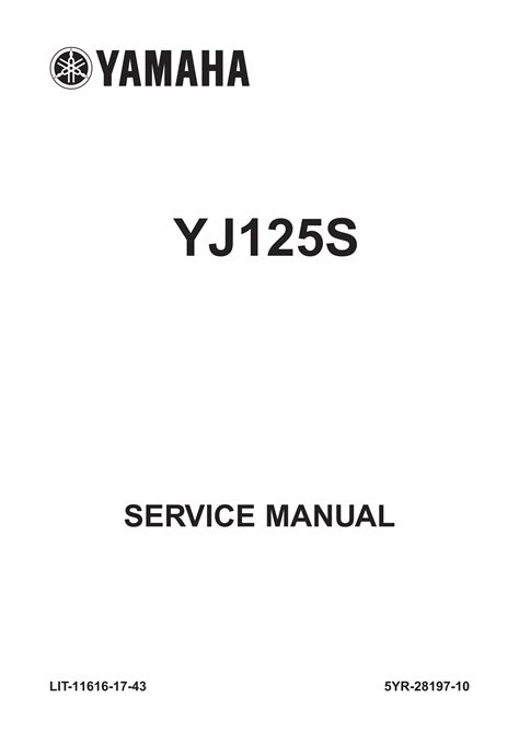 2008 Yamaha Vino 125 Motorcycle Service Manual