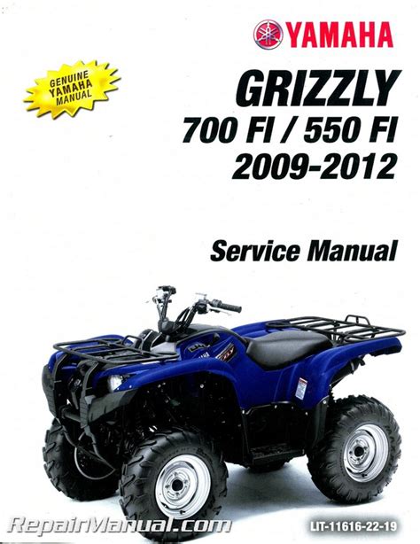 2009 2012 Yamaha Yfm550fi Yfm700fi Grizzly Service Repair Manual Download