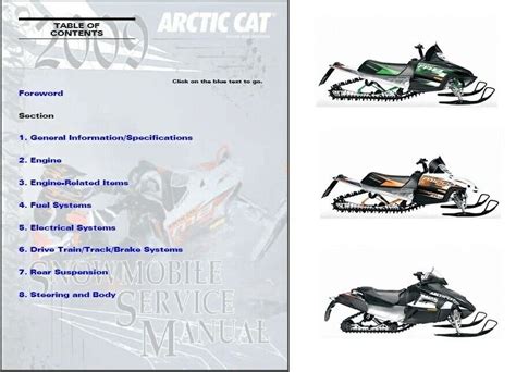 2009 Arctic Cat Full Snowmobile Service Repair Manual