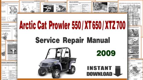 2009 Arctic Cat Prowler Xt Xtx Atv Service Repair Manual Download