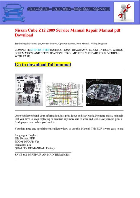 2009 Cube Z12 Service And Repair Manual