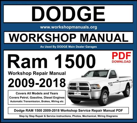 2009 Dodge Ram 1500 Model Service Repair Manual Download