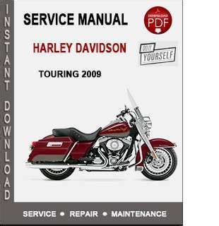 2009 Harley Davidson Touring All Models Service Manual