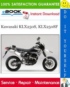 2009 Kawasaki Klx250s Klx250sf Motorcycle Service Repair Manual Download