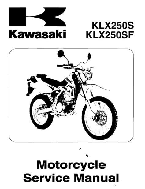 2009 Kawasaki Klx250s Klx250sf Workshop Repair Service Manual