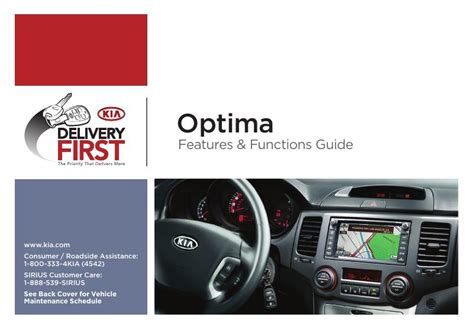 2009 Kia Optima Features Function Guide Manual and Wiring Diagram