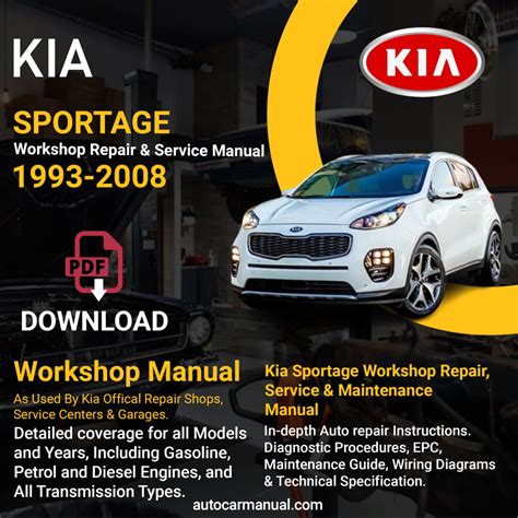 2009 Kia Sportage 2 0l Service Repair Manual