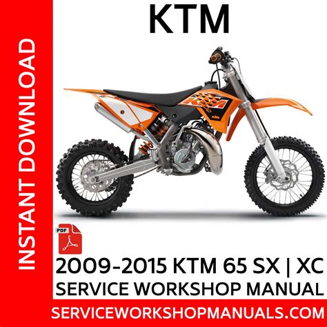 2009 Ktm Motorcycle 65 Sx 65 Xc Service Repair Manual