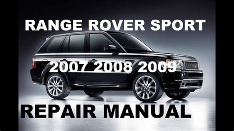 2009 Land Rover Range Rover Sport Service Repair Manual Software