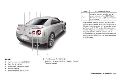 2009 Nissan Gt R Owners Manual