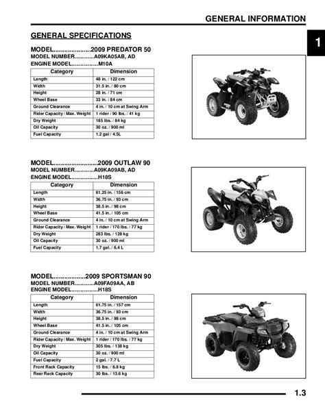 2009 Polaris Outlaw 50 90 And Sportsman 90 Service Repair Workshop Manual Download