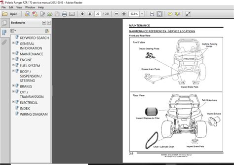 2009 Polaris Ranger Rzr 170 Atv Service Repair Workshop Manual Download