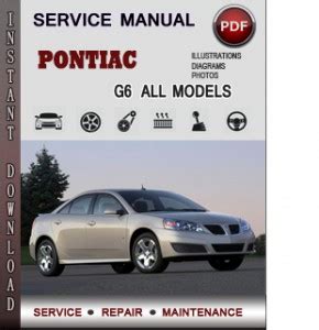 2009 Pontiac G6 Service Repair Manual Software