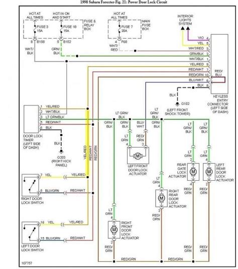 2009 Subaru Forester Power Window Wiring Diagram