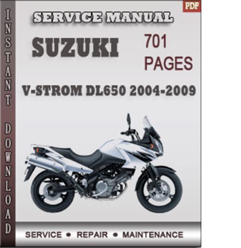 2009 Suzuki Dl650 Service Repair Manual Download