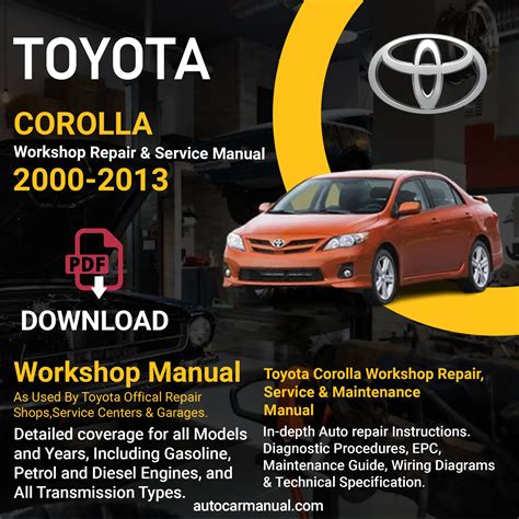 2009 Toyota Corolla Maintenance Manual