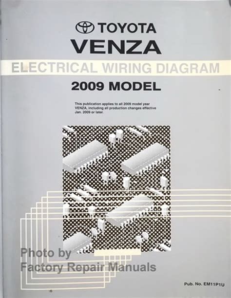 2009 Toyota Venza Key Information Manual and Wiring Diagram