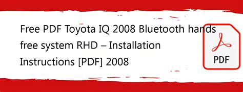 2009 Toyota Verso Swc Bluetooth Hands Free System Rhd Manual and Wiring Diagram