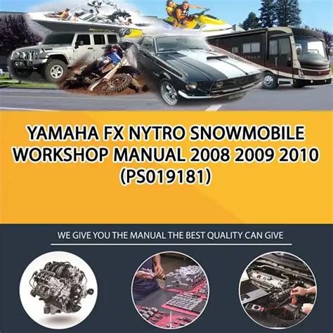 2009 Yamaha Fx Nytro Mtx Rtx Rtx Se Xtx Snowmobile Service Repair Maintenance Overhaul Workshop Manual