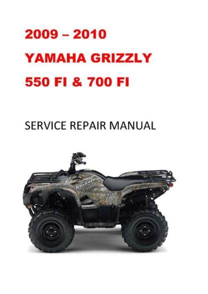 2009 Yamaha Grizzly 550 Fi And 700 Fi Service Manual