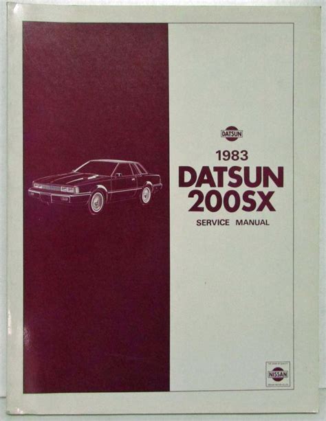 200sx 1983 S110 Service And Repair Manual