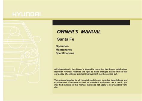 2010 Hyundai Santa FE Manual DO Proprietario Portuguese Manual and Wiring Diagram