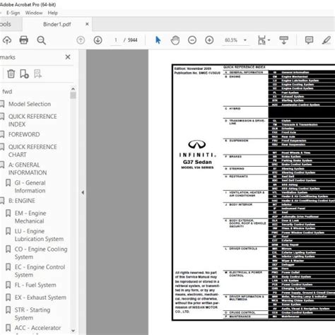 2010 Infiniti G37 Factory Service Manual