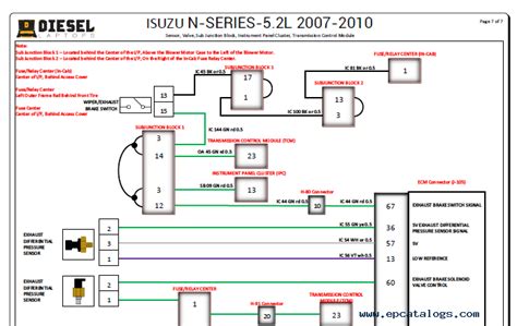 2010 Isuzu Diesel Wiring Diagram