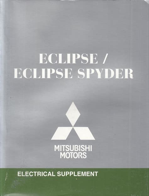 2010 Mitsubishi Eclipse Spyder Manual and Wiring Diagram