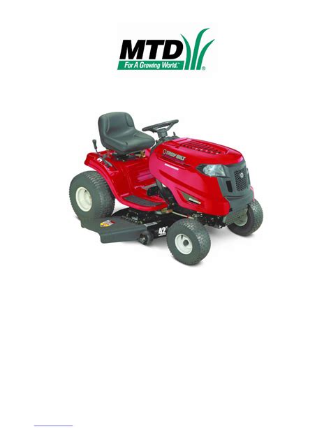 2010 Mtd White Outdoor 700 Series Workshop Service Manual Download