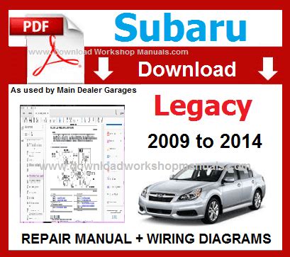 2010 Subaru Legacy Service Repair Workshop Manual Download