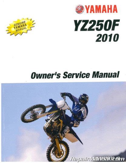 2010 Yamaha Yz250f Z Service Repair Manual Download 10