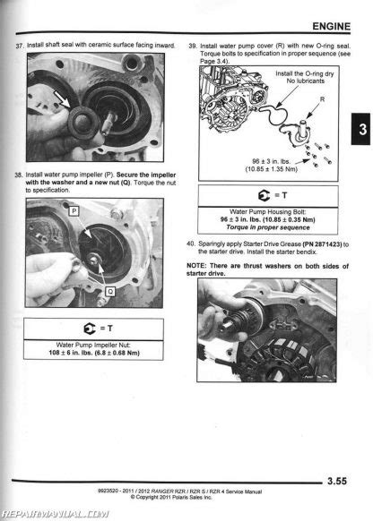 2011 2012 800 Rzr Service Manual All Models Polaris Rzr