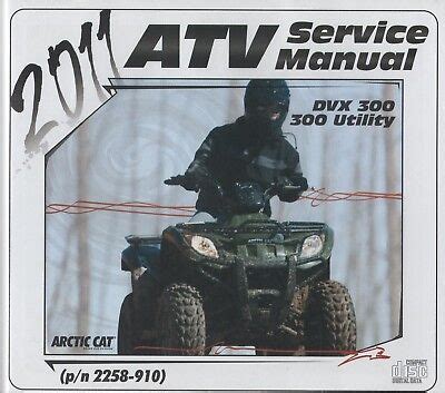 2011 Arctic Cat Dvx 300 And 300 Utility Service Manual