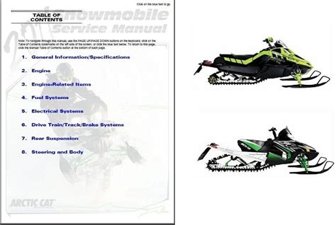 2011 Arctic Cat Snowmobiles Repair Manual