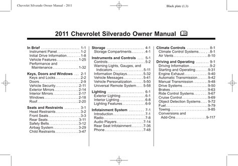 2011 Chevrolet Silverado Owner Manual M