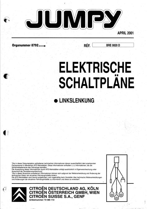 2011 Citroe?n Jumpy Manual and Wiring Diagram