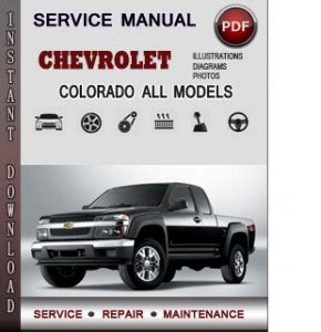 2011 Colorado Service And Repair Manual