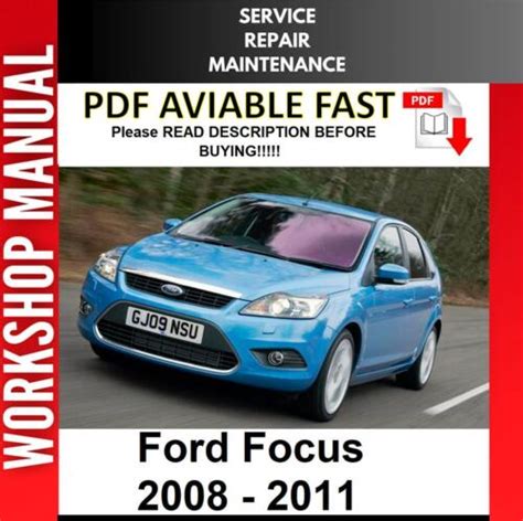 2011 Ford Focus Service Repair Manual Software