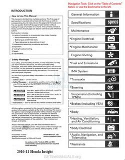 2011 Honda Insight Service Repair Manual Software