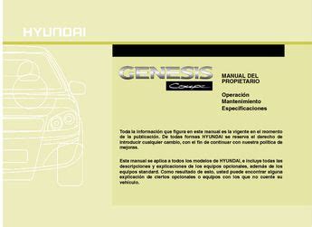 2011 Hyundai Genesis Coupe Manual Del Propietario Spanish Manual and Wiring Diagram