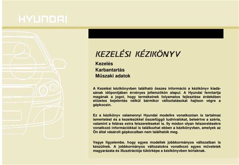 2011 Hyundai Ix20 Kezelesi Utmutato Hungarian Manual and Wiring Diagram