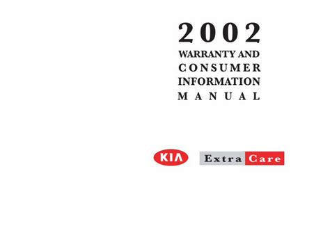 2011 Kia Warranty And Consumer Information Manual