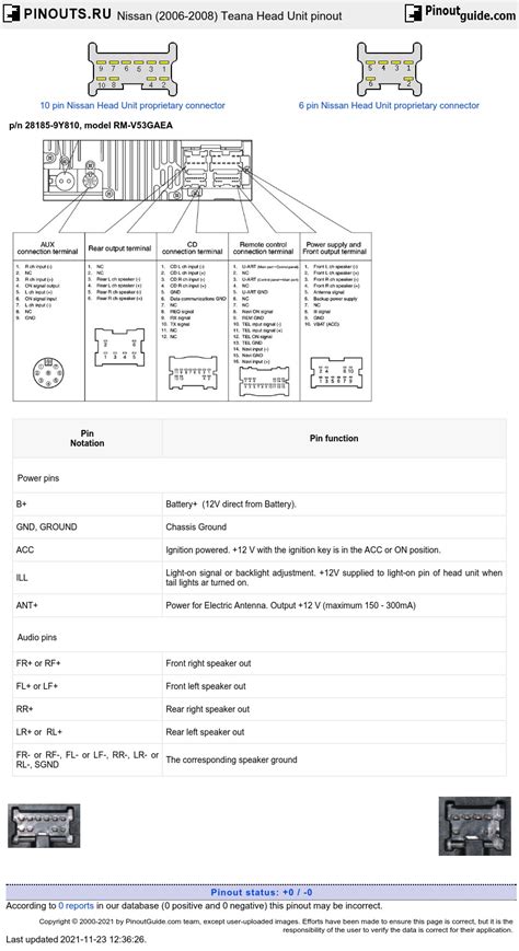 2011 Nissan Teana Stereo Wiring Diagram